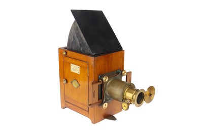 Lot 34 - Brass & Mahogany Magic Lantern By Hughes