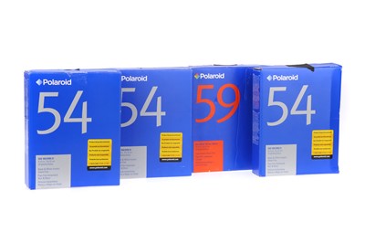 Lot 988 - Four Packs of Polaroid Large Format 4x5 Instant Film