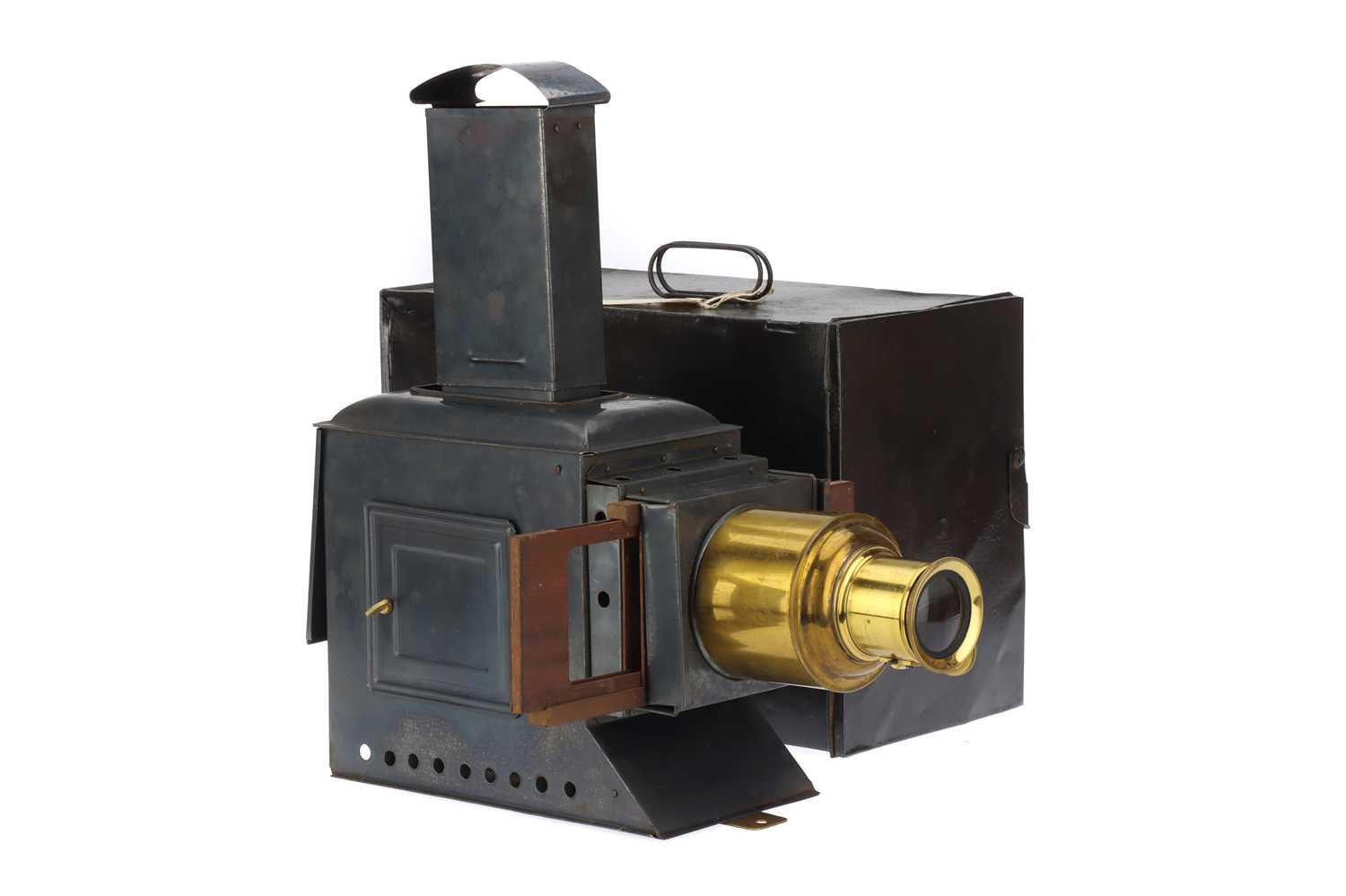 Lot 24 - Brass & Tinplate Magic Lantern