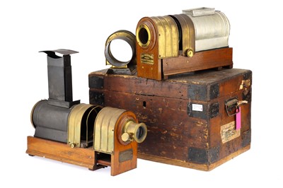 Lot 39 - Magic Lanterns - Spare parts for Woodberry Sciopticon Lanterns