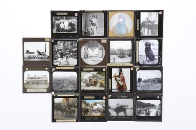 Lot 65 - A Large Oak Cabinet of Magic Lantern Slides
