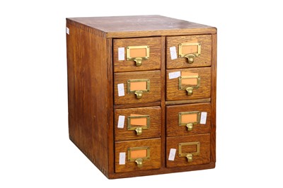 Lot 65 - A Large Oak Cabinet of Magic Lantern Slides