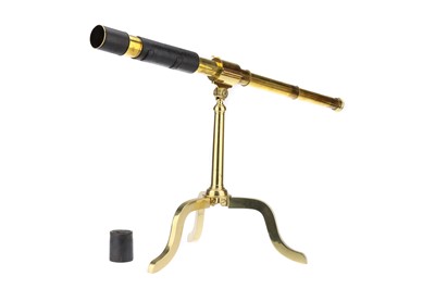 Lot 147 - Victorian Brass Table Telescope