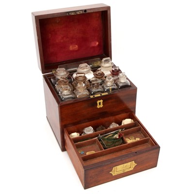 Lot 93 - An English Mahogany Domestic Medicine Chest