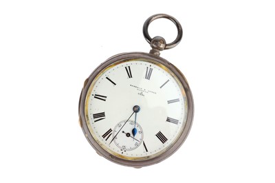 Lot 834 - A Silver Pocket Watch by Barraud & Lunds