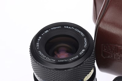 Lot 619 - A Carl Zeiss Jenaflex AM-1 35mm SLR Camera Outfit