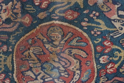 Lot 3 - Egyptian, 4th - 9th Century, heavy woven linen circle