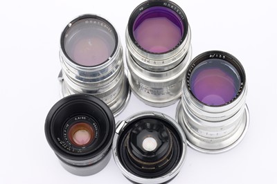 Lot 827 - A Good Selection of Soviet Lenses & Accessories