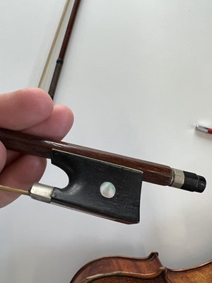 Lot 2 - A Wolff Bros violin, with two piece back 36cm