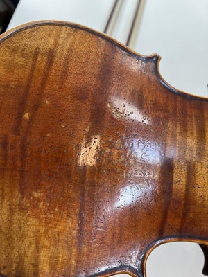 Lot 2 - A Wolff Bros violin, with two piece back 36cm