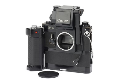 Lot 190 - A Canon F-1 SLR Body with Servo EE Finder and Motor Drive MF