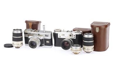 Lot 98 - A Voigtlander Vitessa T Camera and a Corfield Periflex 3 Camera