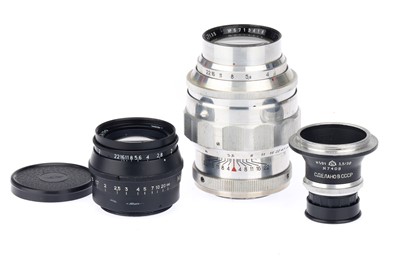 Lot 146 - A Selection of Three Soviet Lenses