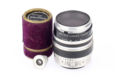 Lot 150 - A Corfield Retro-Lumax f/3,5 35mm Camera Lens