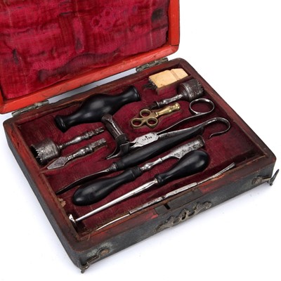 Lot 98 - A Late 18th Century Neurosurgery Trepanning Set
