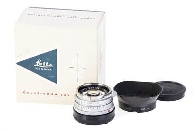 Lot 30 - A Leitz Summilux f/1.4 35mm 'Steel Rim' Lens