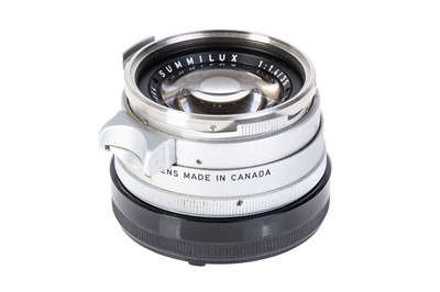 Lot 30 - A Leitz Summilux f/1.4 35mm 'Steel Rim' Lens