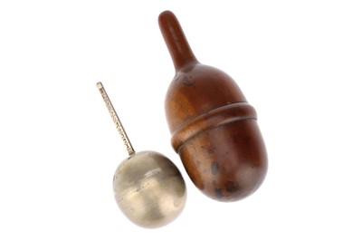 Lot 137 - A Small White Metal 18th Century Hydrometer