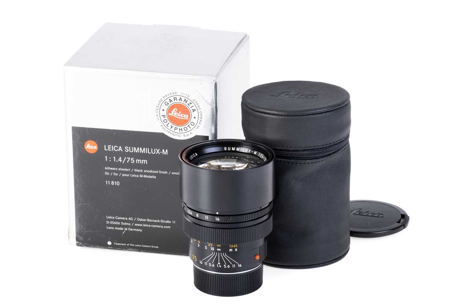 Lot 23 - A Leitz Summilux-M f/1.4 75mm Lens