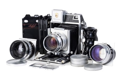 Lot 177 - A Linhof Super Technika IV 6x9 Medium Format Rangefinder Camera Outfit