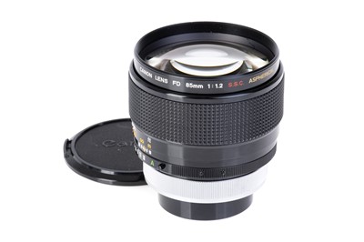Lot 128 - A Canon FD S.S.C. Aspherical f/1.2 85mm Lens
