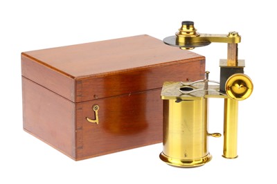 Lot 11 - A magic Lantern Microscope By W. C. Hughes