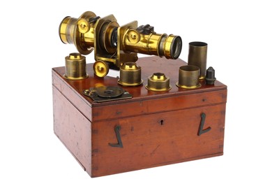 Lot 12 - A Complex Magic Lantern Microscope