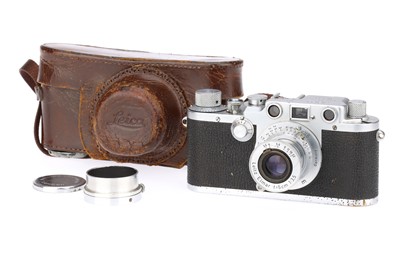Lot 23 - A Leitz Wetzlar Leica IIIc Rangefinder 35mm Film Camera