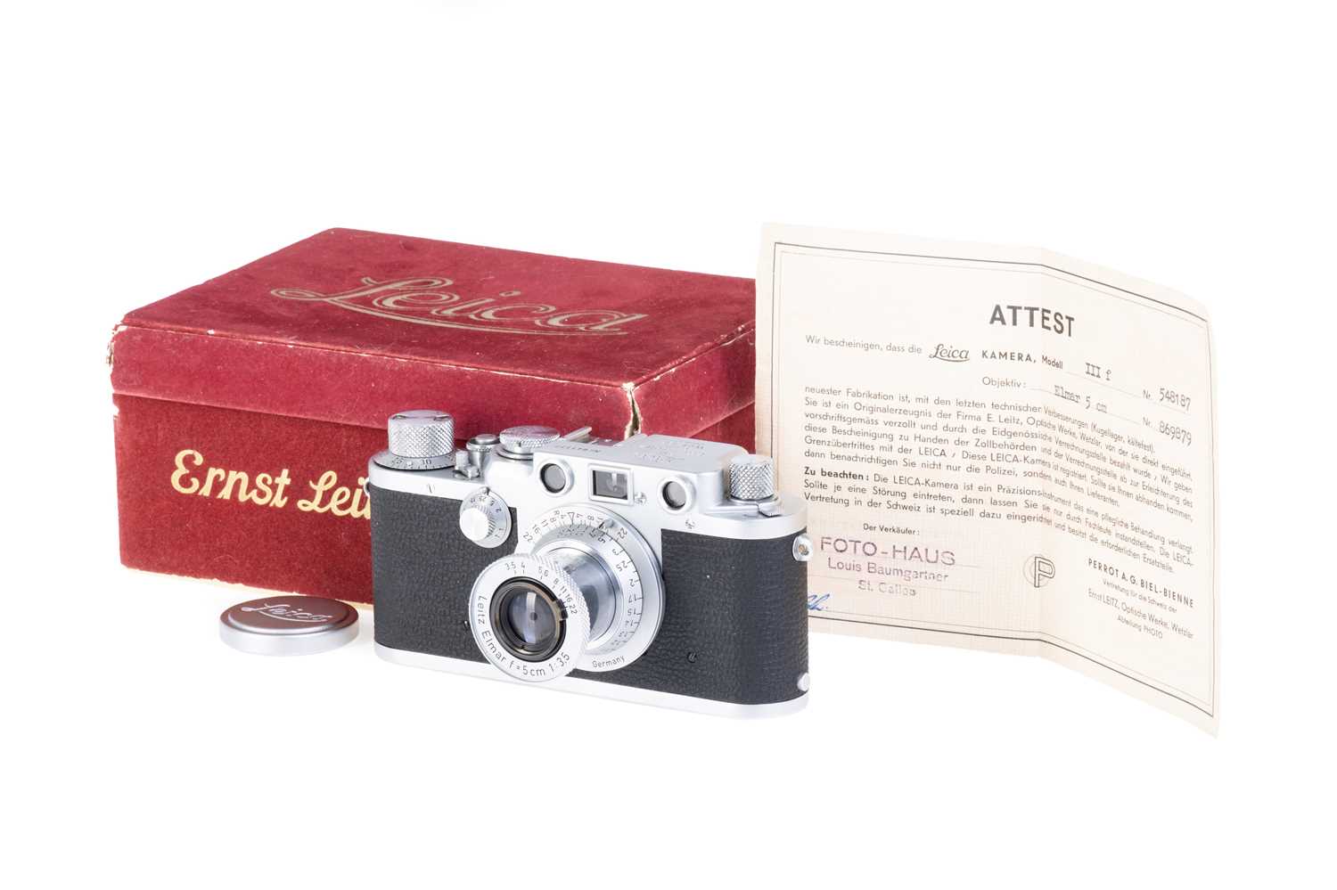 Lot 8 - A Leica IIIf Rangefinder Camera