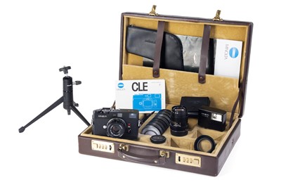 Lot 22 - A Minolta CLE Rangefinder Camera Outfit