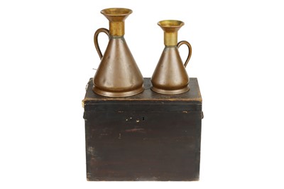 Lot 114 - A Cased Pair of Imperial Liquid Working Standard Measures