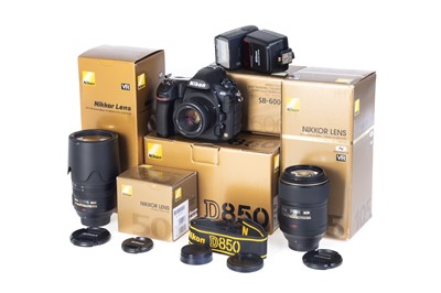 Lot 118 - A Nikon D850 Digital SLR Camera Outfit