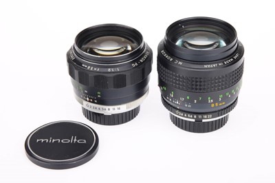 Lot 139 - Two Minolta MD Camera Lenses