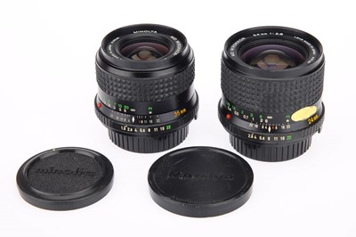 Lot 141 - Two Minolta MD Camera Lenses