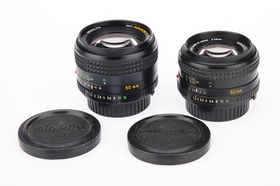Lot 142 - Two Minolta MD Camera Lenses