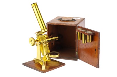 Lot 15 - Small Compound Microscope By Pillischer