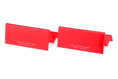 Lot 27 - Two Leitz Leica Retail Display Camera Stands