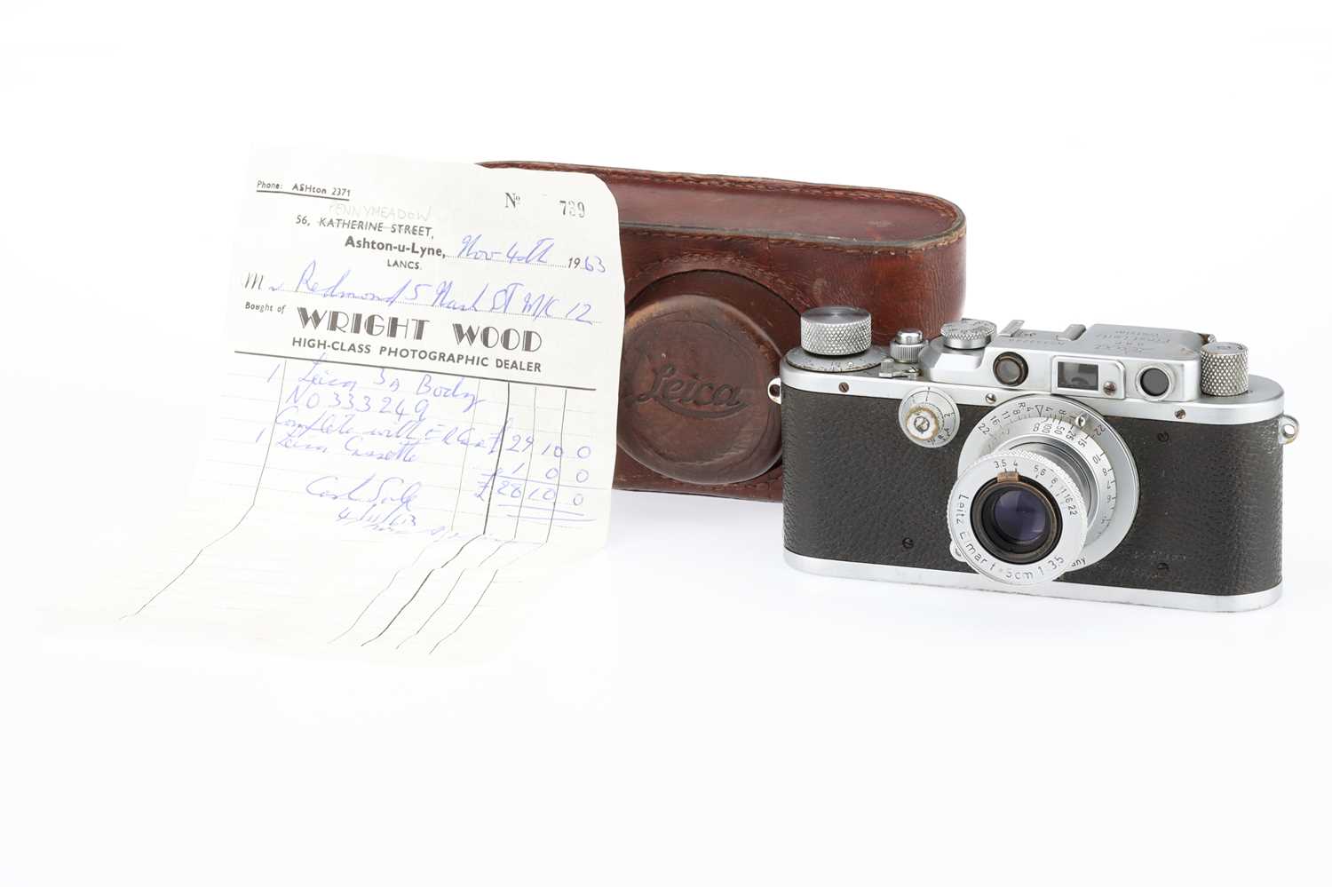 Lot 7 - A Leitz Wetzlar Leica IIIa 35mm Rangefinder Camera