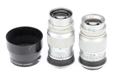 Lot 9 - Two Leitz Wetzlar Elmar f/4 9cm Lenses