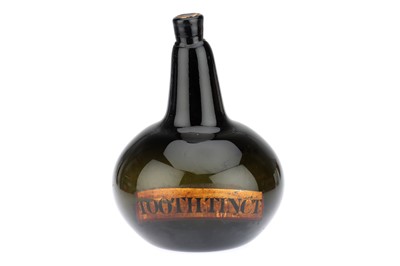 Lot 187B - A Globe Shaped Green Glass Chemist / Apothecary Bottle