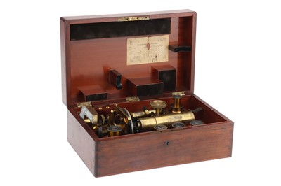 Lot 4 - A Large mid 19th Century German Polarising Compound Microscope Outfit
