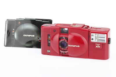 Lot 192 - An Olympus XA3 Red Edition 35mm Compact Camera