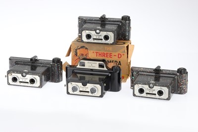 Lot 102 - Four Coronet Stereo Bakelite Cameras