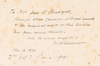 Lot 54 - CARPENTER, William B., The Microscope & Its Revelations, with Important Provenance