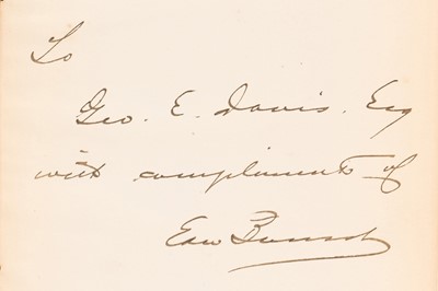 Lot 56 - BAUSCH, Edward, Manipulation of the microscope, with important provenance