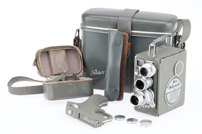 Lot 505 - A Nizo Heliomatic 8 Double 8mm Motion Picture Camera Outift