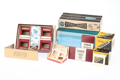 Lot 90 - A Selection of Slide Mounts & Slide Storage Units