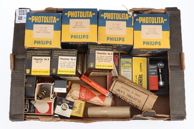 Lot 690 - A Range of Photographic Studio Bulbs