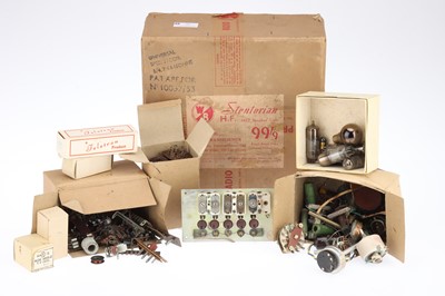 Lot 725 - A Box of Radio Spare Parts
