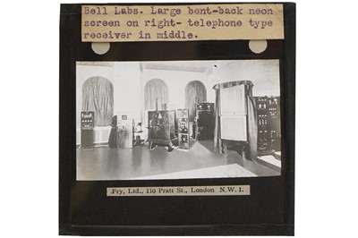 Lot 81 - A Collection of Period Magic Lantern Slides of Early Baird & Bell Television Systems